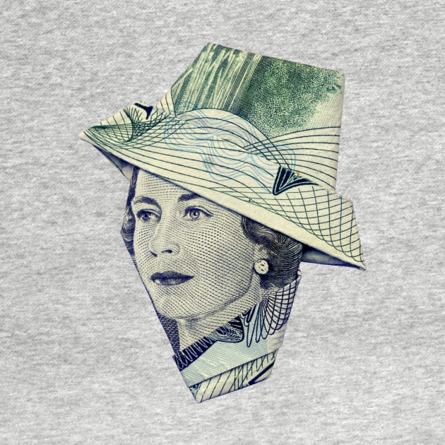 YOUNG QUEEN ELIZABETH / MONEY ORIGAMI by yosuke